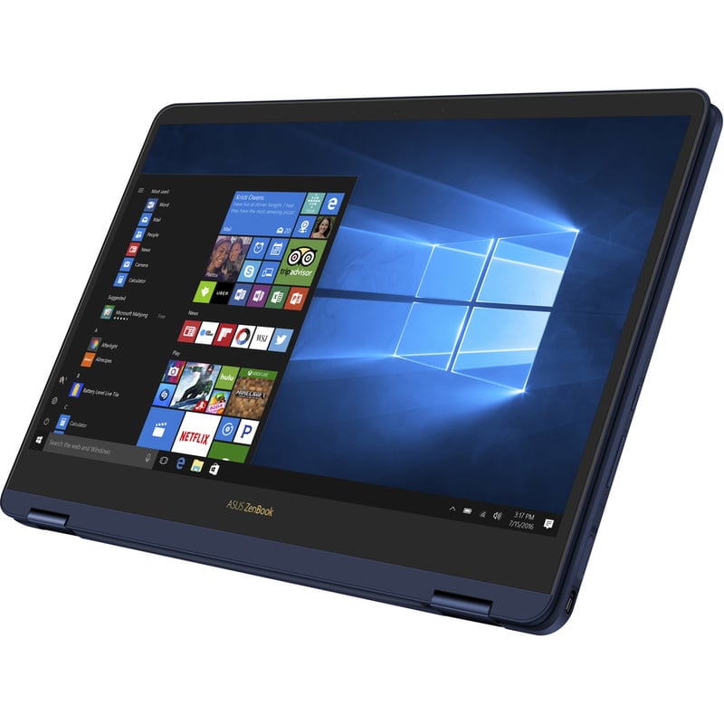 Asus ZenBook Flip S UX370 UX370UA-XH74T-BL 13.3" Touchscreen Convertible Notebook - Intel Core i7 8th Gen i7-8550U - 16 GB - 512 GB SSD - Royal Blue - Thumbnail 3