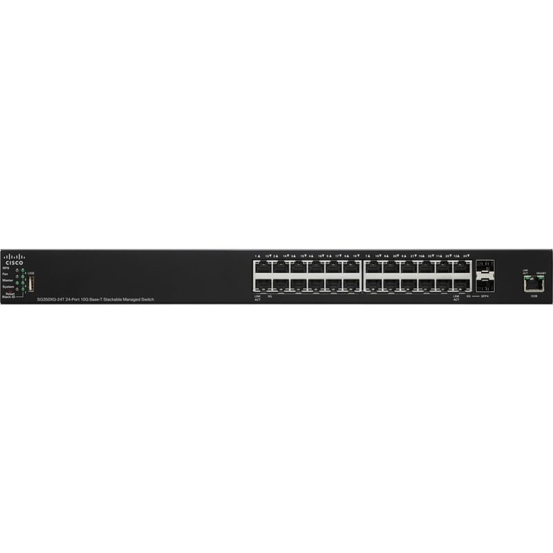 CISCO SG350XG-24T 24PRT 10GBASET STACKABLE SW REMANUFACTURED - Thumbnail 3