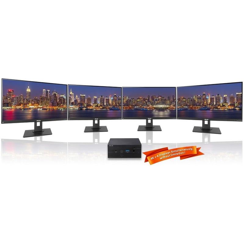 Asus PN50 PN50-BR035ZD Desktop Computer - AMD Ryzen 5 4500U - 8 GB - 512 GB SSD - Mini PC - Black - Thumbnail 3