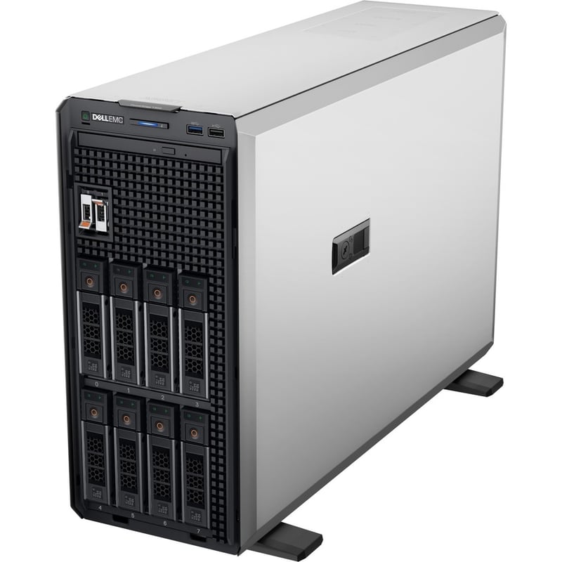 Dell EMC PowerEdge T350 4.5U Tower Server - 1 x Intel Xeon E-2334 3.40 GHz - 8 GB RAM - 480 GB SSD - Serial ATA, Serial Attached SCSI (SAS) Controller - Thumbnail 3
