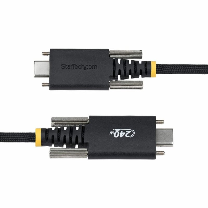 10FT USB-C CABLE USB-IF 240W PD/RUGGED/SIDE LOCKING SCREWS - Thumbnail 4