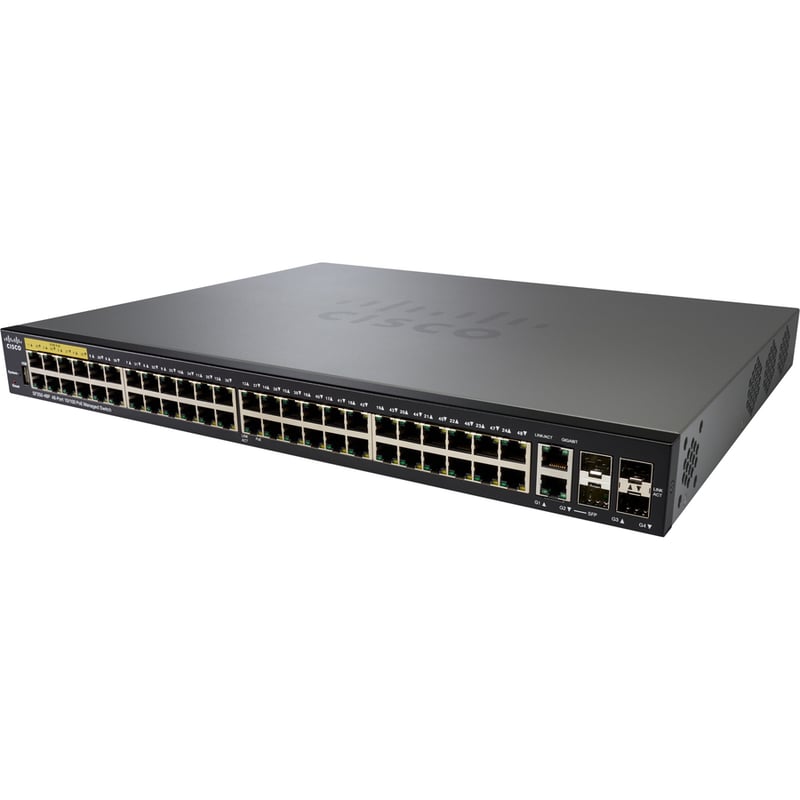 Cisco SF350-48P 48-Port 10 100 PoE Managed Switch - Thumbnail 2