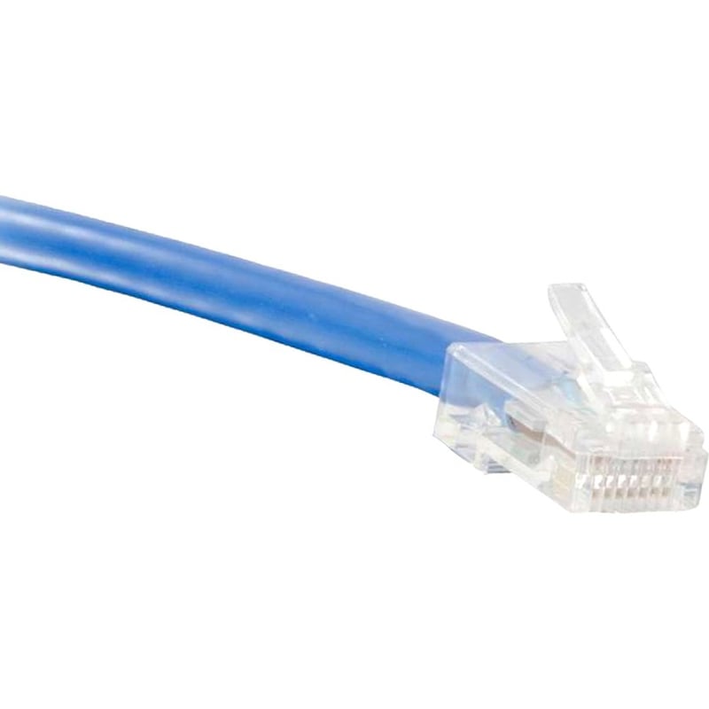 ENET Cat5e Blue 10 Foot Non-Booted (No Boot) (UTP) High-Quality Network Patch Cable RJ45 to RJ45 - 10Ft
