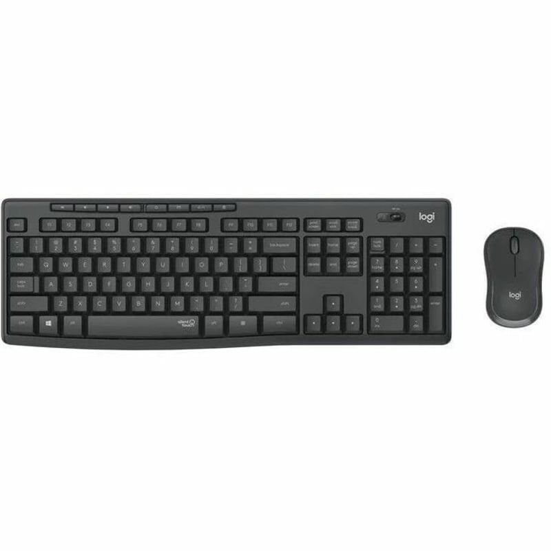 Lenovo Logitech MK295 Silent Wireless Keyboard and Mouse Combo - Graphite - Thumbnail 4