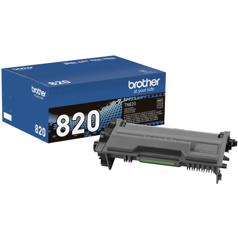 Brother Genuine TN820 Mono Laser Black Toner Cartridge - Thumbnail 1