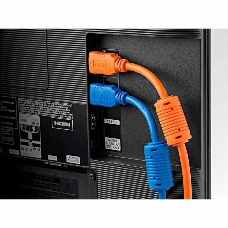 MONOPRICE 4K HIGH SPEED HDMI CABLE 10FT - 18GBPS BLACK - 5 PACK - Thumbnail 5