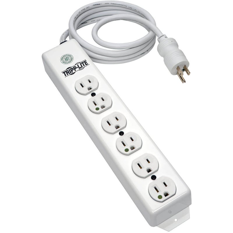 Tripp Lite by Eaton Safe-IT Medical-Grade Power Strip UL 1363 6x Hospital-Grade Outlets Antimicrobial 1.5 ft. (0.45 m) Cord - Thumbnail 3