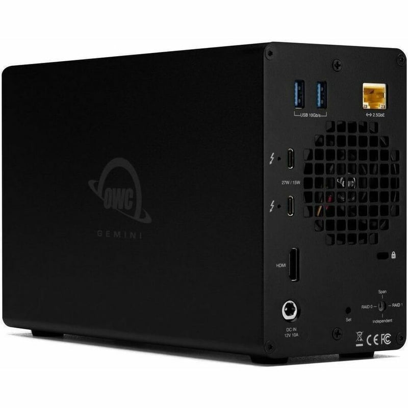 OWC GEMINI 24TB THUNDERBOLT 40GB/S DOCK AND DUAL-DRIVE RAID STORAGE SOLUTION - U - Thumbnail 2
