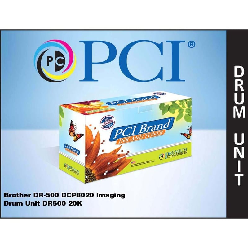 PCI Brother DR-500 DCP8020 Imaging Drum Unit DR500 20K Yield Made in the USA - Thumbnail 2