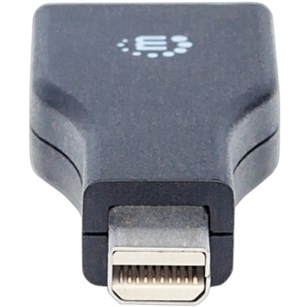 Manhattan Mini DisplayPort 1.2 to DisplayPort Adapter, 1080p@60Hz, Male to Female, Black, Lifetime Warranty, Polybag - Thumbnail 3