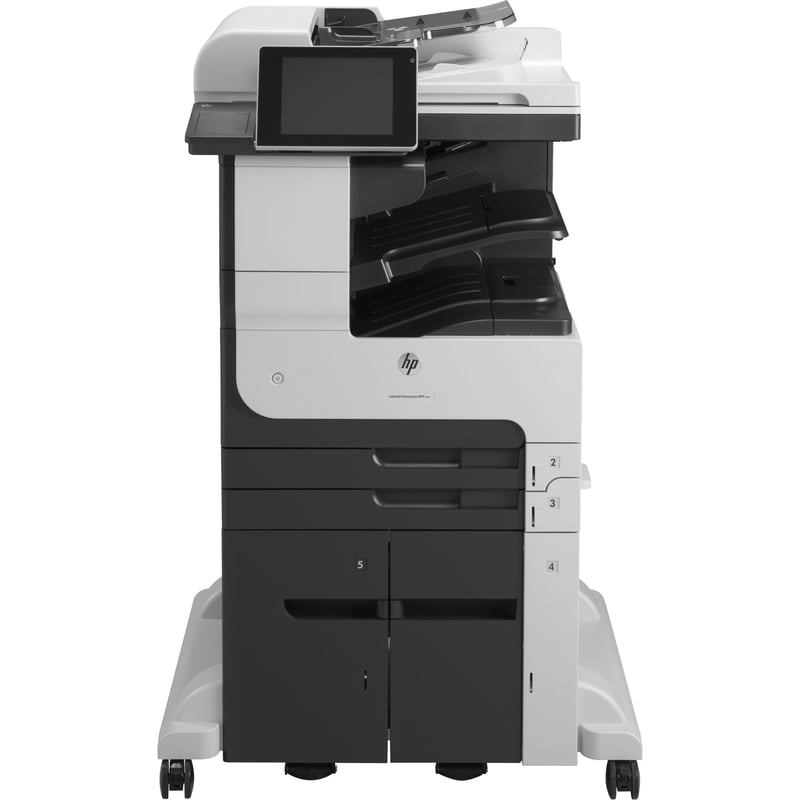 HP LaserJet 700 M725Z+ Laser Multifunction Printer-Monochrome-Copier/Fax/Scanner-41 ppm Mono Print-1200x1200 Print-Automatic Duplex Print-200000 Pages Monthly-4100 sheets Input-Color Scanner-600 Optical Scan-Monochrome Fax-Gigabit Ethernet Ethernet - Thumbnail 1