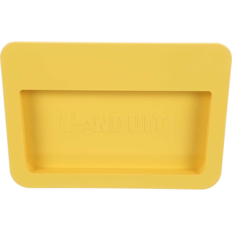 Panduit FiberRunner® End Cap, 6x4, Yellow - Thumbnail 1