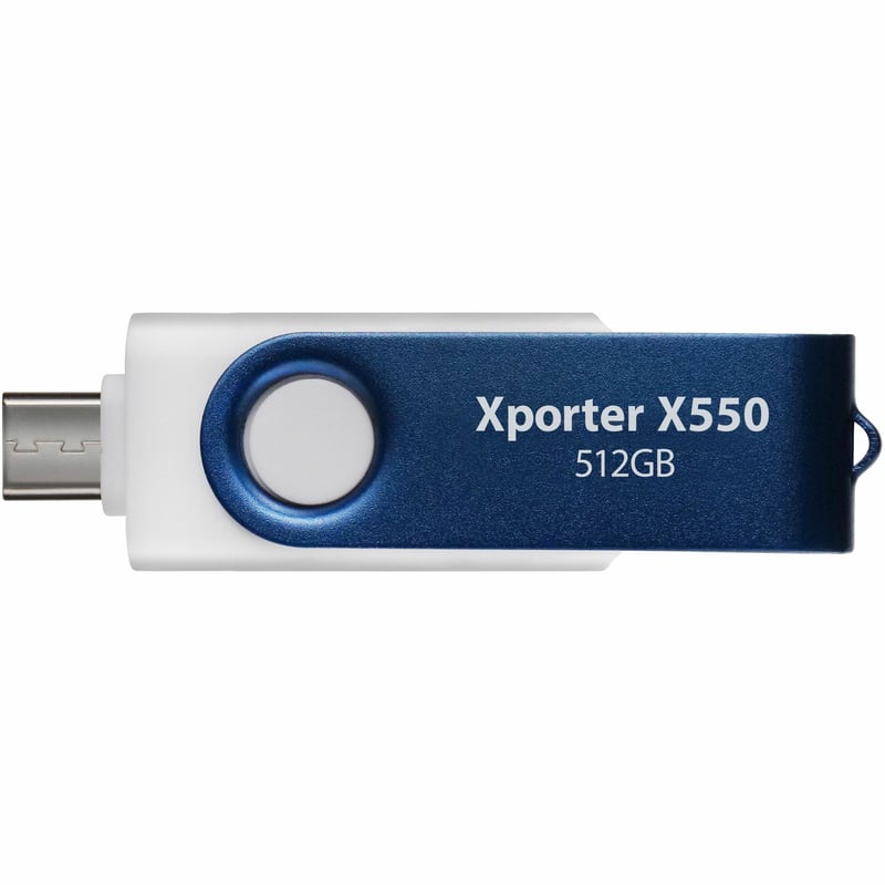 Patriot Memory Xporter X550 512GB USB 3.2 (Type A + Type C) Gen 1 Flash Drive - Thumbnail 1