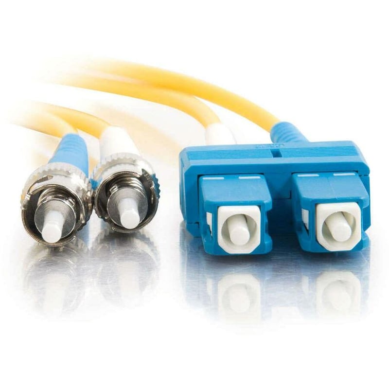 C2G-4m SC-ST 9/125 OS1 Duplex Singlemode PVC Fiber Optic Cable - Yellow - Thumbnail 3