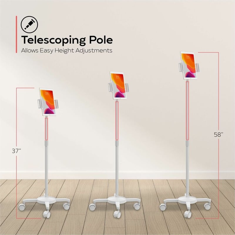 CTA Digital Universal Quick Connect Floor Stand (White) - Thumbnail 3