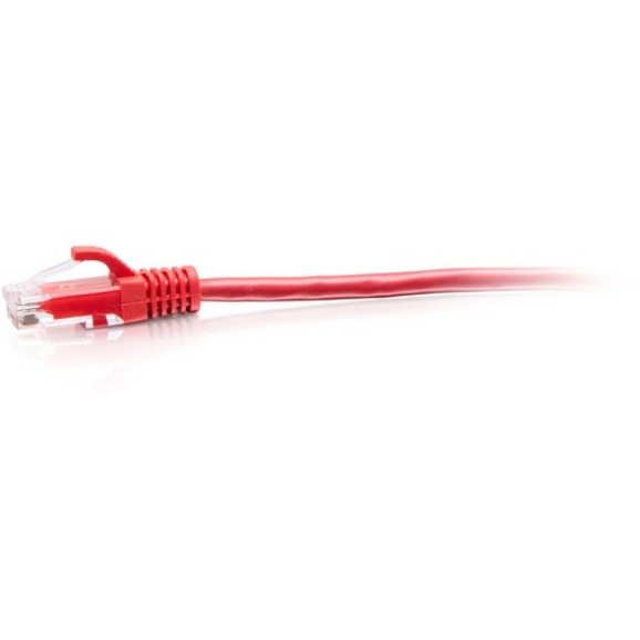 C2G 10ft Cat6a Snagless Unshielded (UTP) Slim Ethernet Cable - Cat6a Slim Network Patch Cable - PoE - Red - Thumbnail 2
