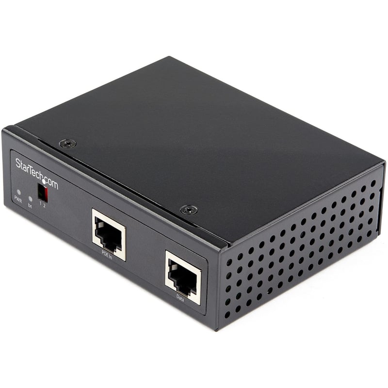 StarTech.com Industrial Gigabit PoE Splitter - 90W Power over Ethernet PoE++ Splitter - 12-48V DC Splitter 802.3bt Ultra PoE -40C to +75C - Thumbnail 1