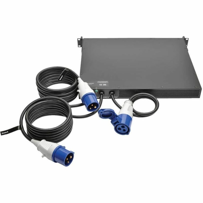 Eaton Tripp Lite Series 3.8kW Single-Phase Monitored Automatic Transfer Switch PDU, 2 200-240V IEC309 16A Blue Inputs, 1 IEC309 16A Blue Outlet, 1U - Thumbnail 3