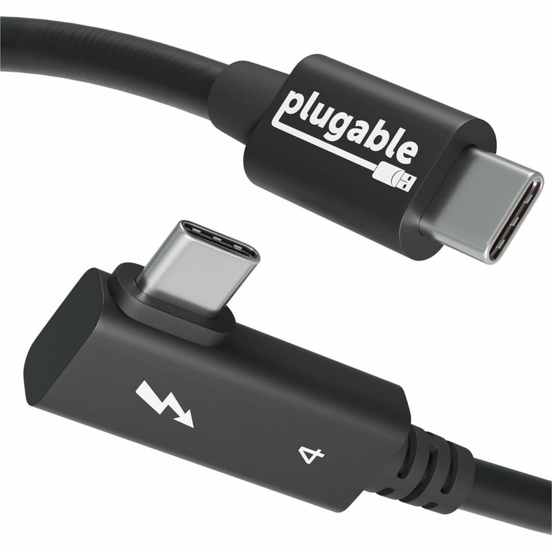PLUGABLE THUNDERBOLT 4 240W EPR TBT4 USB4 240W CABLE RIGHT ANGLE - Thumbnail 1