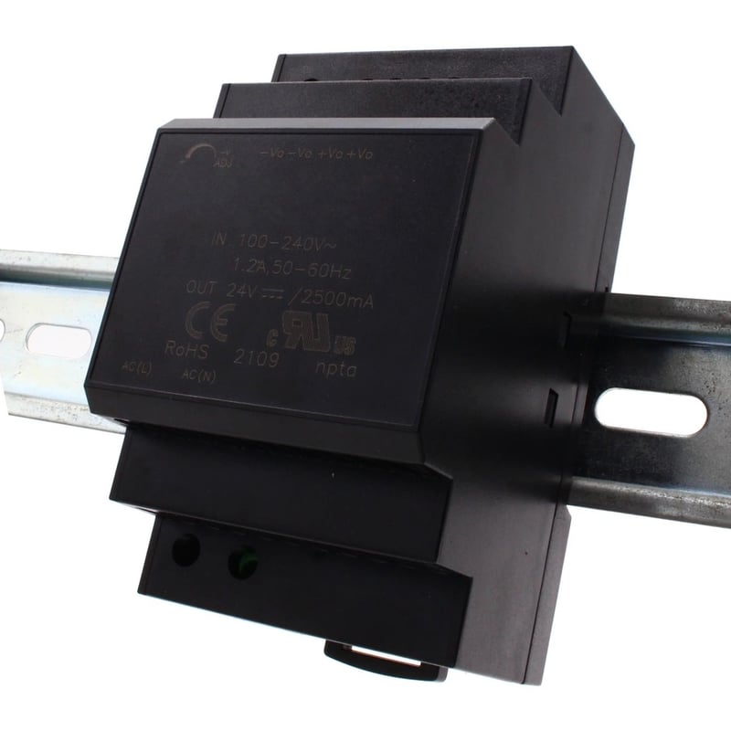 Brainboxes 60W Single Output Industrial DIN Power Supply - Thumbnail 2