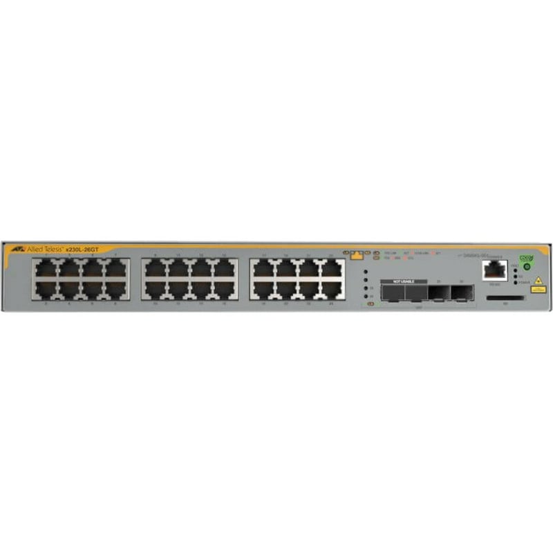 Allied Telesis L3 Switch with 24 x 10/100/1000T Ports and 2 x 100/1000X SFP Ports - Thumbnail 2