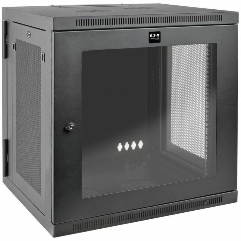 Tripp Lite by Eaton SmartRack 12U UPS-Depth Wall-Mount Small Rack Enclosure Clear Acrylic Window Hinged Back - Thumbnail 1