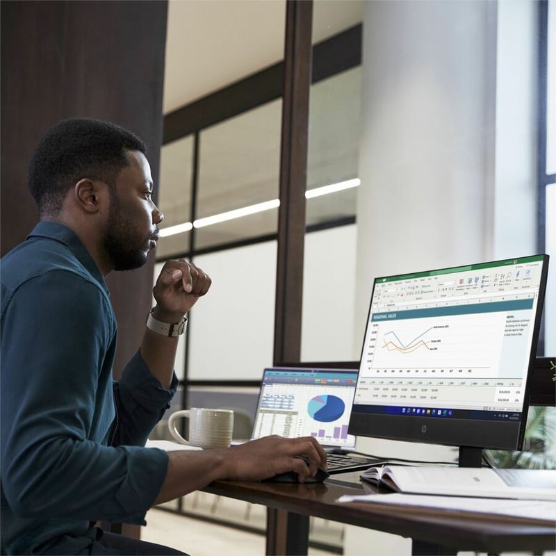 HP ProOne 440 G9 All-in-One Computer - Intel Core i5 12th Gen i5-12500 - 8 GB - 256 GB SSD - 23.8" Full HD - Desktop - Thumbnail 4