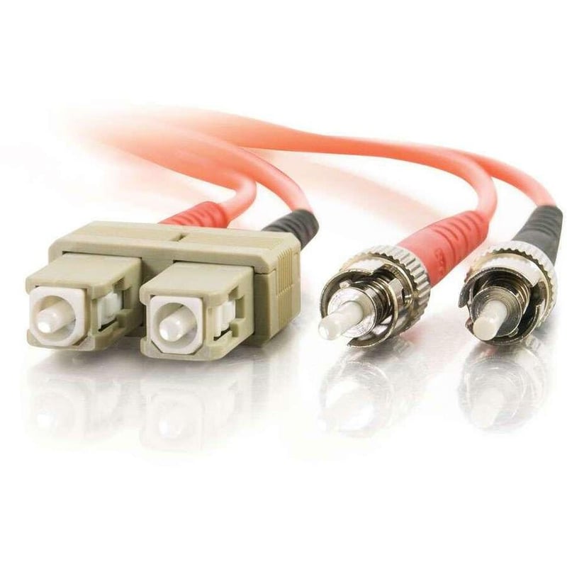 C2G-3m SC-ST 62.5/125 OM1 Duplex Multimode Fiber Optic Cable (TAA Compliant) - Orange - Thumbnail 2