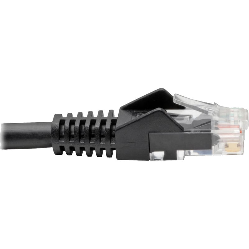 Eaton Tripp Lite Series Cat6 Gigabit Snagless Molded (UTP) Ethernet Cable (RJ45 M/M), PoE, Black, 6-in. (15.24 cm) - Thumbnail 4