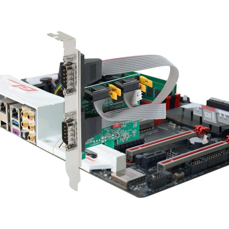 SIIG 2 Port DP Cyber RS-232 2S PCIe Card - 250Kbps - Thumbnail 5