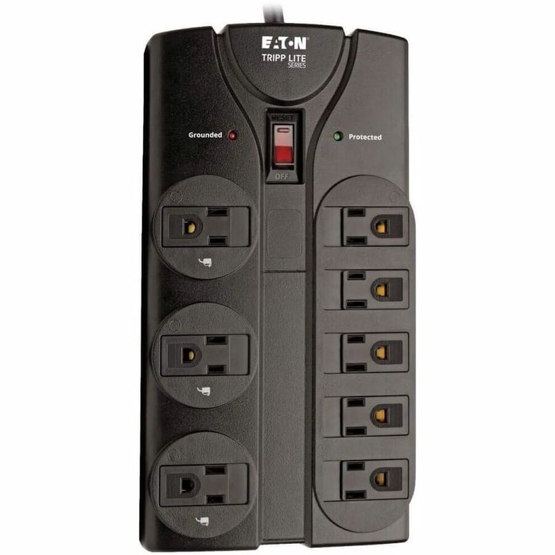 Tripp Lite by Eaton Protect It! 8-Outlet Surge Protector 8 ft. (2.43 m) Cord 1440 Joules Black Housing - Thumbnail 4