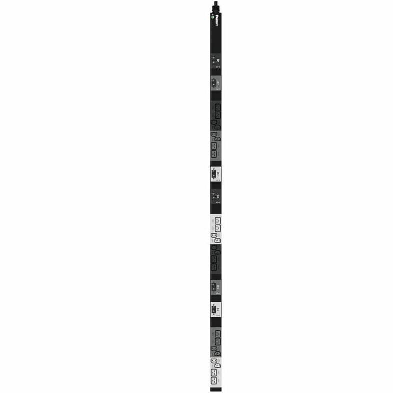 BASIC PDU 32AMP (12)C13(12)C1 ERFORATED 700MM X 45RU BLACK - Thumbnail 3