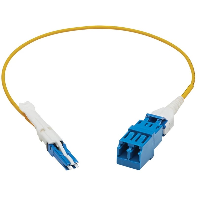 Eaton Tripp Lite Series 400G Duplex Singlemode 9/125 OS2 Fiber Optic Cable Adapter (CS-UPC/LC-UPC), M/F, Round LSZH Jacket, Yellow, 1 ft. - Thumbnail 2