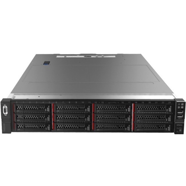 Lenovo ThinkSystem SR655 7Z01A04GNA 2U Rack Server - 1 EPYC 7282 2.40 GHz - 16 GB RAM - Serial ATA/600 Controller - Thumbnail 2