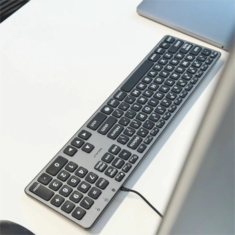 BACKLIT MAC KEYBOARD USB-C A LARGE PRINT DUAL USB - Thumbnail 2