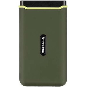 Transcend 1 TB Portable Solid State Drive - External - Military Green - Thumbnail 1