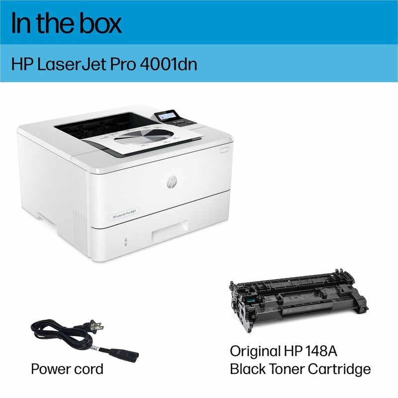 HP LaserJet Pro 4001 4001dn Desktop Wired Laser Printer - Monochrome - Thumbnail 2