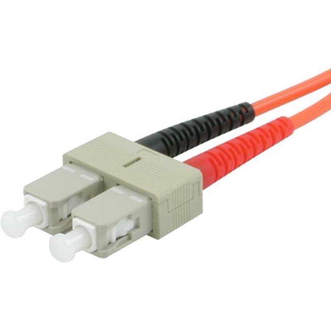 C2G 20m SC-ST 62.5/125 OM1 Duplex Multimode PVC Fiber Optic Cable - Orange - Thumbnail 1