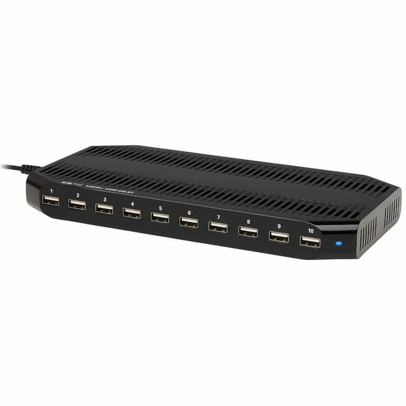 Tripp Lite by Eaton 10-Port USB Charging Station with Adjustable Storage 12V 8A (96W) USB Charger Output - Thumbnail 3