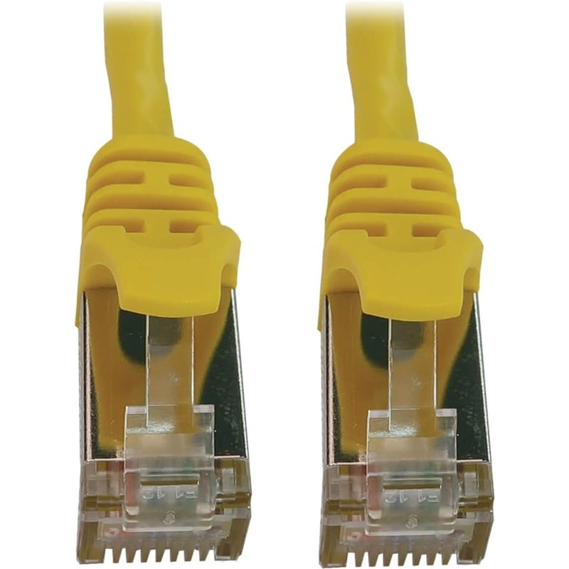 Eaton Tripp Lite Series Cat6a 10G Snagless Shielded Slim STP Ethernet Cable (RJ45 M/M), PoE, Yellow, 5 ft. (1.5 m) - Thumbnail 2