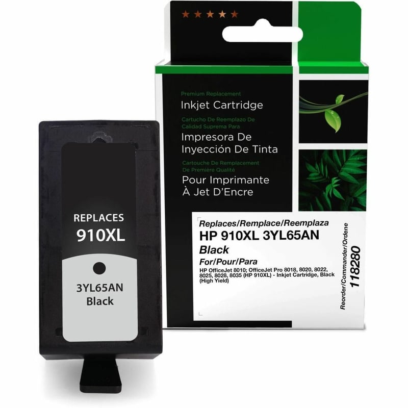 Clover Imaging Remanufactured High Yield Black Ink Cartridge for HP 910XL (3YL65AN) - Thumbnail 1
