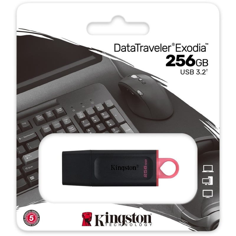 Kingston DataTraveler Exodia 256GB USB 3.2 (Gen 1) Flash Drive - Thumbnail 2