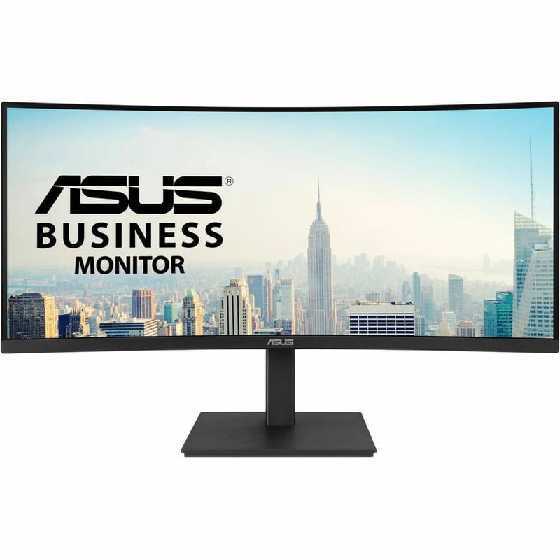 Asus VA34VCPSN 34" Class UW-QHD Curved Screen LED Monitor - 21:9 - Matte Black