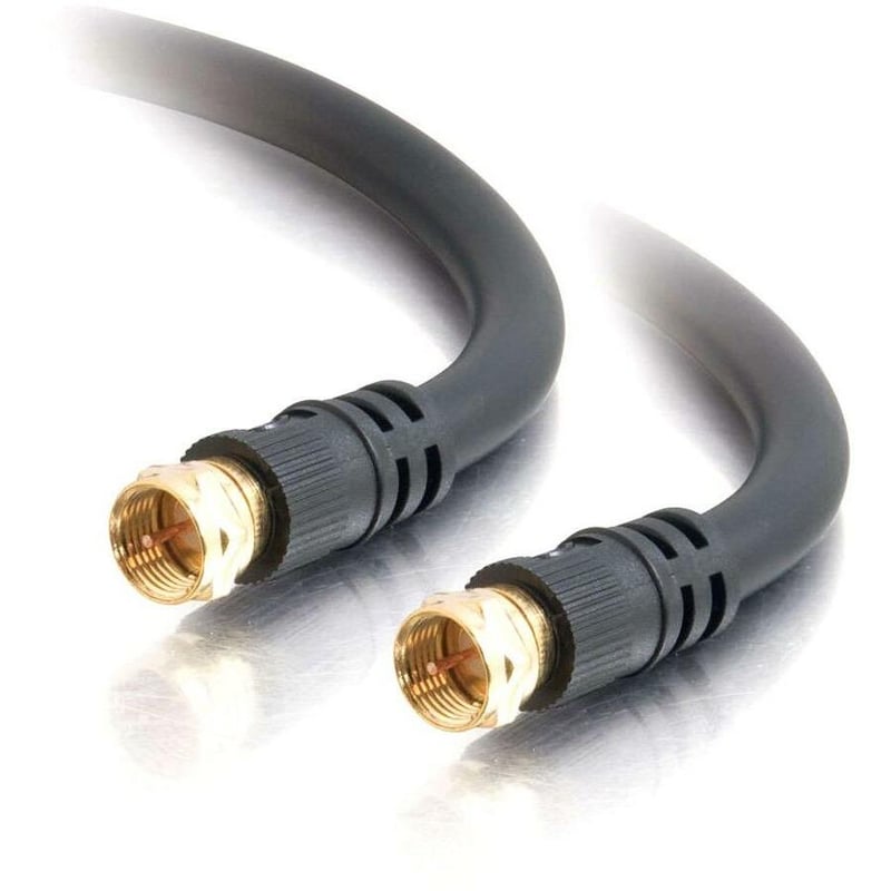 C2G 12ft Value Series F-Type RG6 Coaxial Video Cable - Thumbnail 1