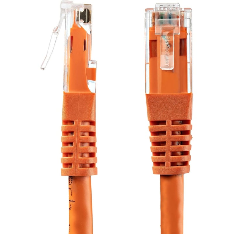 StarTech.com 15ft CAT6 Ethernet Cable - Orange Molded Gigabit - 100W PoE UTP 650MHz - Category 6 Patch Cord UL Certified Wiring/TIA - Thumbnail 3