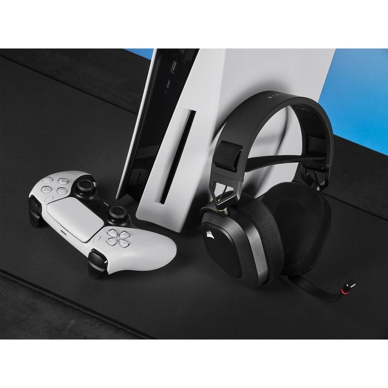 Corsair HS80 RGB WIRELESS Premium Gaming Headset with Spatial Audio - Carbon - Thumbnail 2
