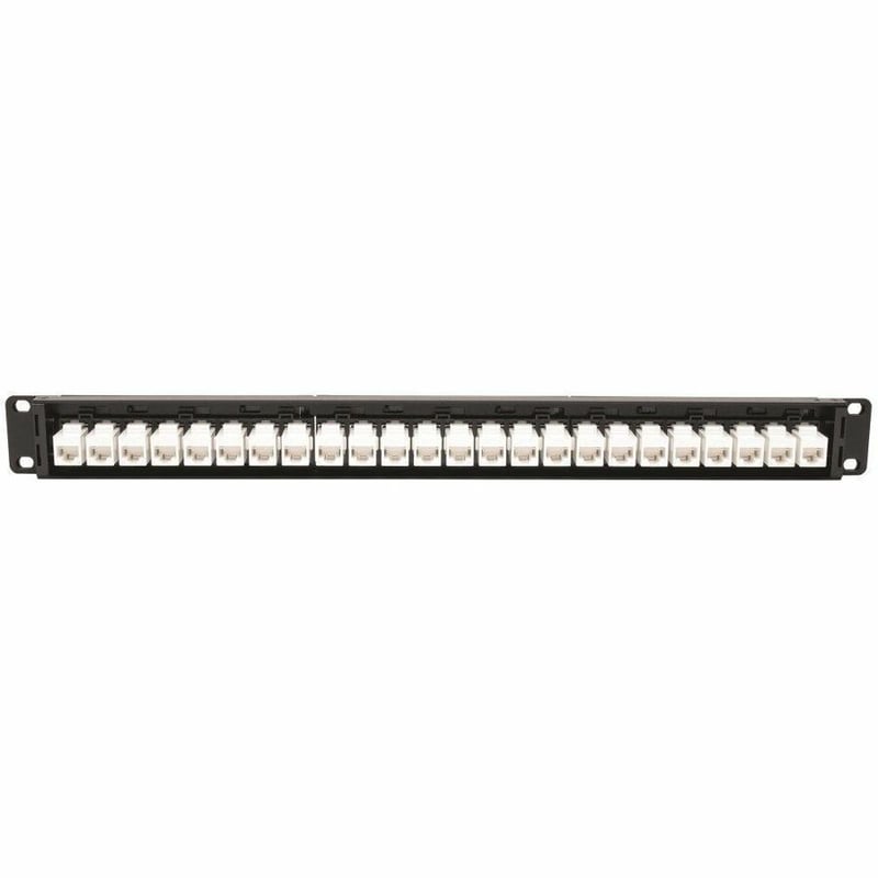 Tripp Lite by Eaton 24-Port 1U Rack-Mount Cat6a Feedthrough Patch Panel RJ45 Ethernet - Thumbnail 2