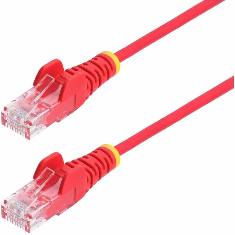 SLIM CAT6 CABLE RED LSZH SLIM SNAGLESS RJ45 UTP PATCH CABLE - Thumbnail 1