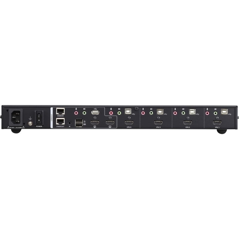 ATEN CM1284 4-Port USB HDMI Multi-View KVMP Switch-TAA Compliant - Thumbnail 3