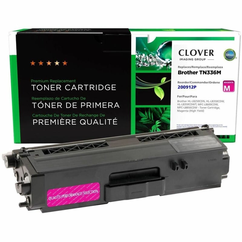 Clover Imaging Remanufactured High Yield Magenta Toner Cartridge for Brother TN336 - Thumbnail 1